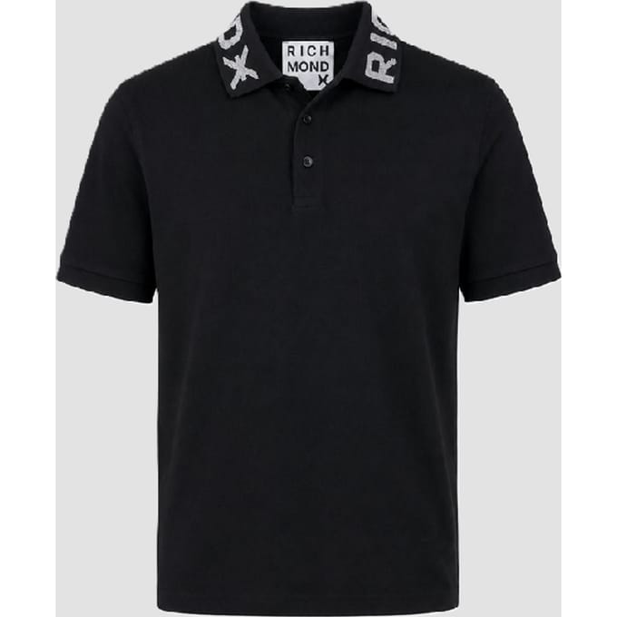 zwart man polo
