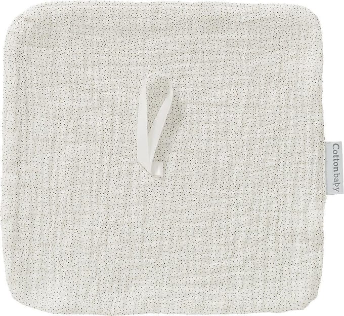 Cottonbaby - Speendoekje - Cottonsoft - Sparkle - Wit/Taupe