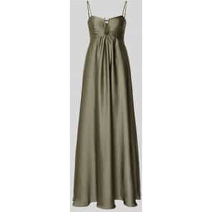 Avondjurk met draperieën en spaghettibandjes
