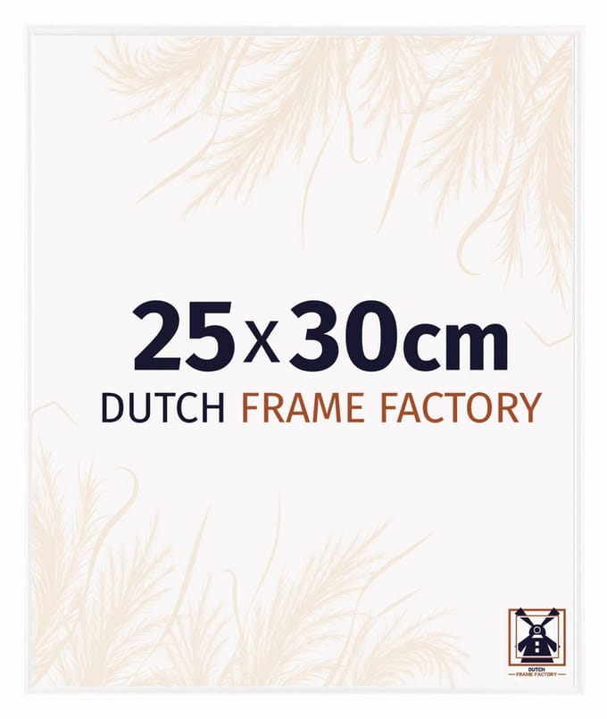 Fotolijst 25x30 cm - Kunststof - Wit Hoogglans - Easy