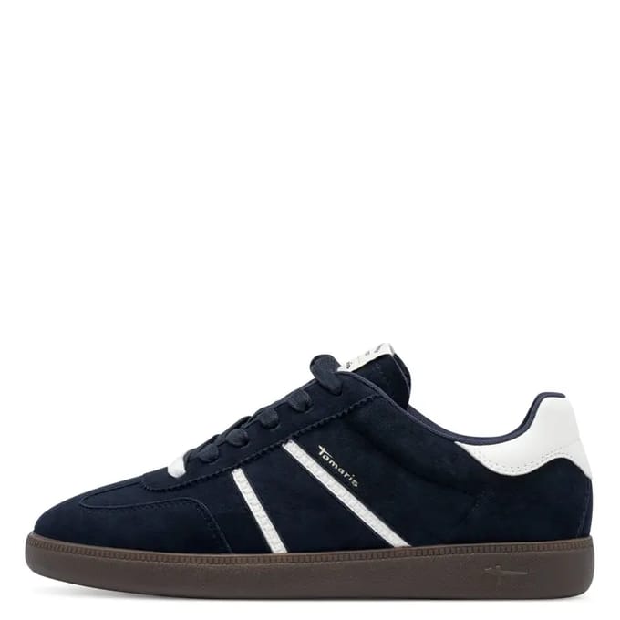 Tamaris Sneaker 1-23624-43 805 Dames Lage Damesschoenen Leer M2362443 marine