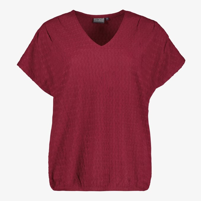 TwoDay dames T-shirt bordeauxrood - Maat M