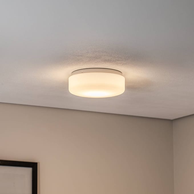 Bega plafondlamp 50030PK3, Ø 25 cm wit kunststof aan/uit