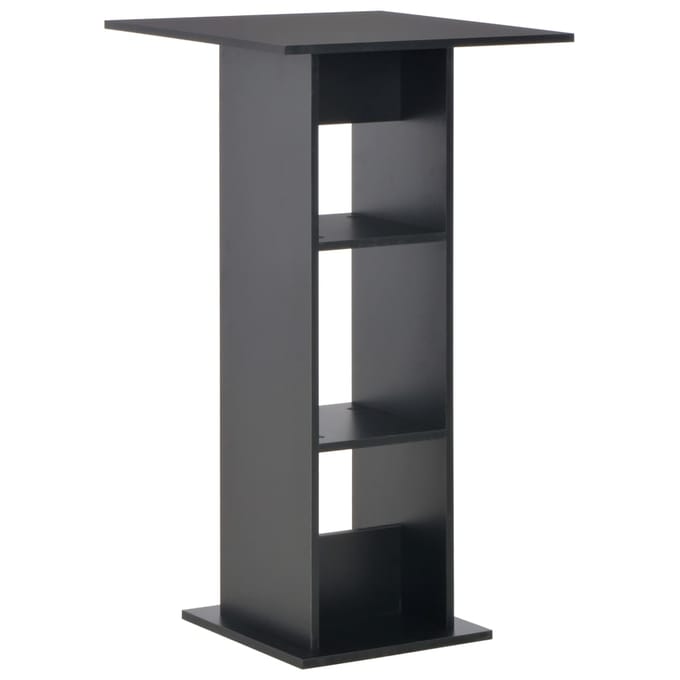 vidaXL - Bartafel - 60x60x110 - cm - zwart