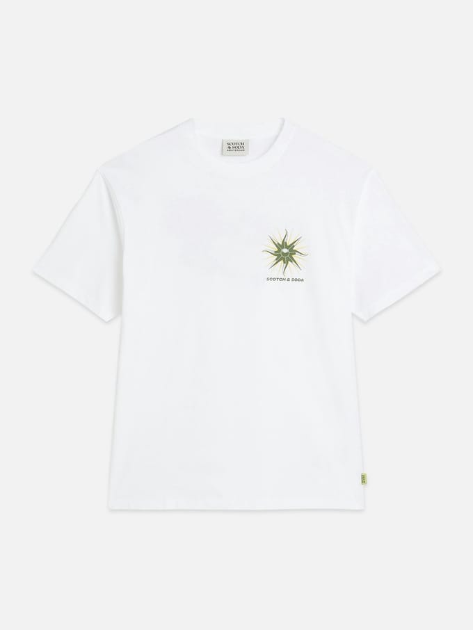 Scotch & Soda Front And Back Artwork Relaxedfit Tshirt