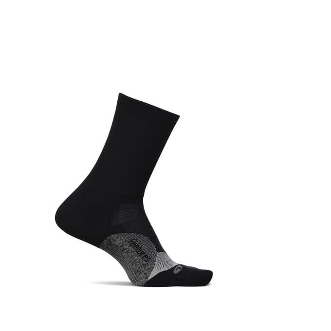 Feetures - Elite Light Cushion Mini Crew - Black - Zwart / MEDIUM