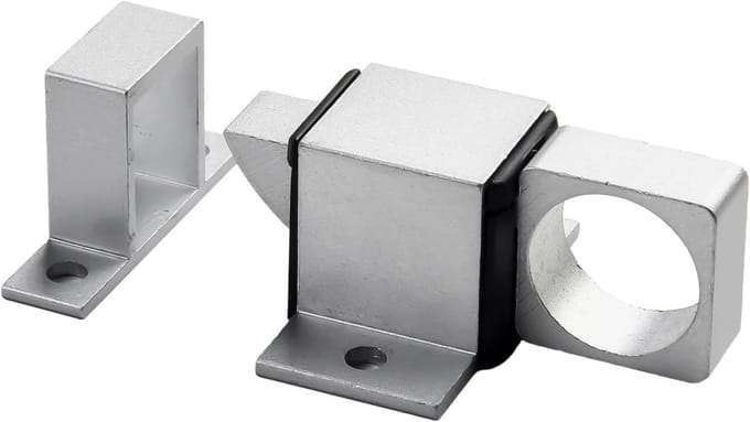 Zelfsluitende Vergrendeling – Veermechanisme – Grijs – 47,5 × 22 mm