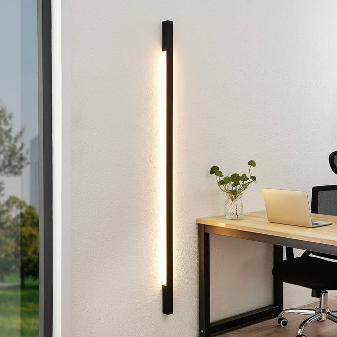 Arcchio Ivano LED wandlamp 170 cm zwart