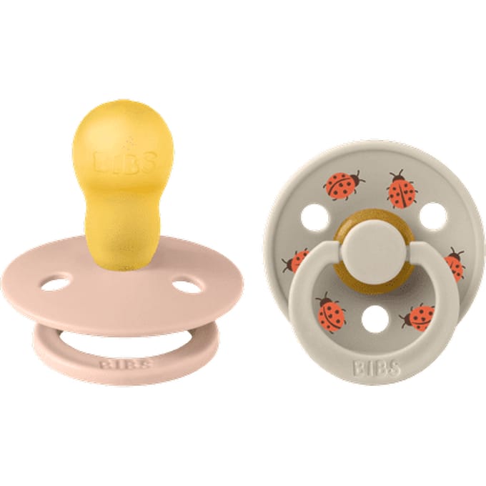 BIBS Colour Fopspeen - 18-48 mnd - 2-pack - Rond - Blush/Sand