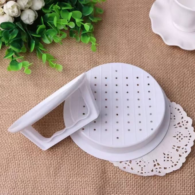Plastic Burger Multifunctionele Vleespers Hamburgerpers Hamburger Vleesbrood Vorm Keukengereedschap Burgerpers gray