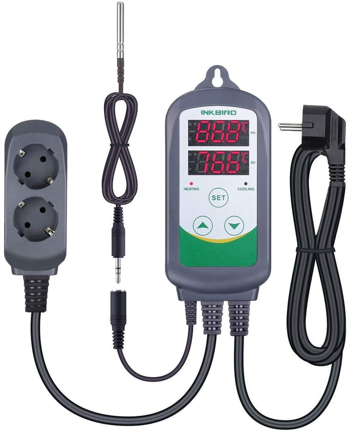 Inkbird ITC-308 Wifi temperatuur controller voor - terrarium - kweekruimte - bier - brouwen - kippen - fokken - thermostaat