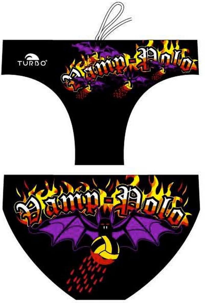 Turbo Vamp Polo Zwemslip Zwart 5XL Man