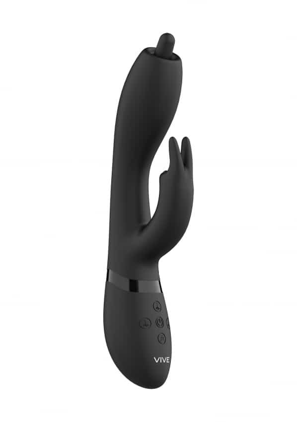 VIVE by Shots - Nilo - Pinpoint Rotating G-spot Rabbit - Black
