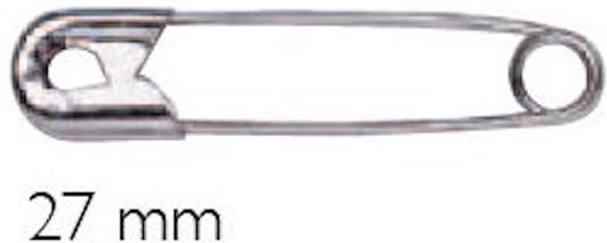 Prym veiligheidsspelden 27 mm - nikkel - zilver - 40 spelden - art. 071237