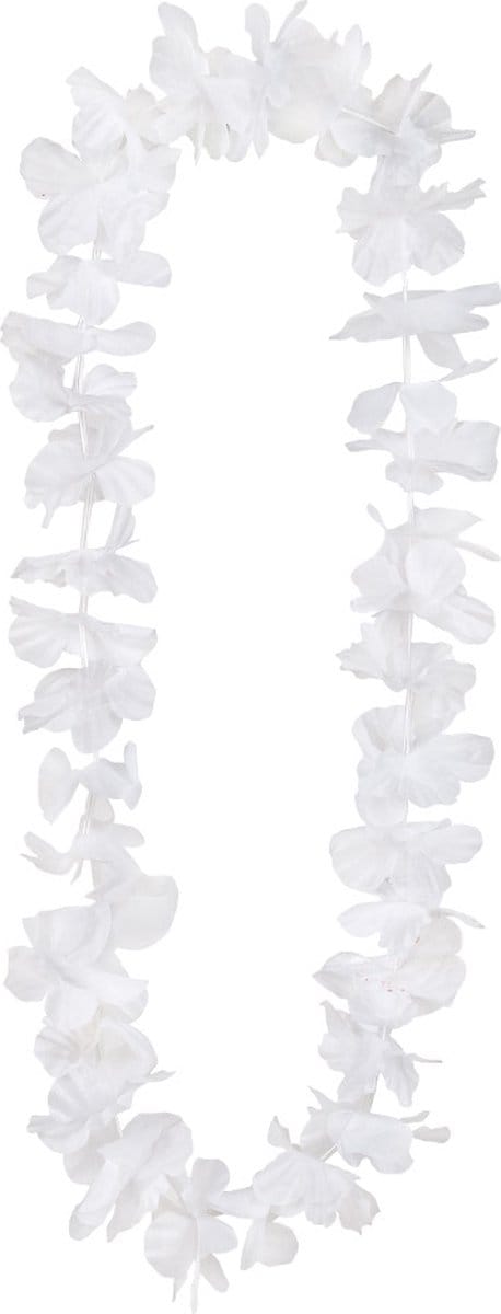 Boland - Hawaïkrans Ohana wit Wit - Volwassenen - Unisex - - Hawaii - Themafeest - Strandfeest - Carnaval