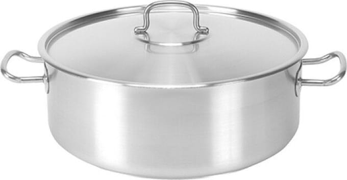 Pujadas Kookpan laag 6,5 ltr roestvrijstaal