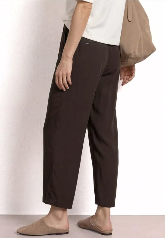 7/8 Wide Legs broek met riem