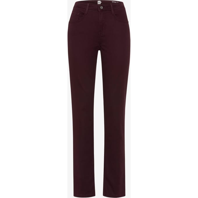 Brax Dames Broek  Style CAROLA BLACKBERRY VIOLET, donkerpaars, maat 52