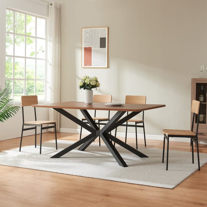 Tafelonderstel Bemeenel 120x75x72 cm zwart [en.casa]