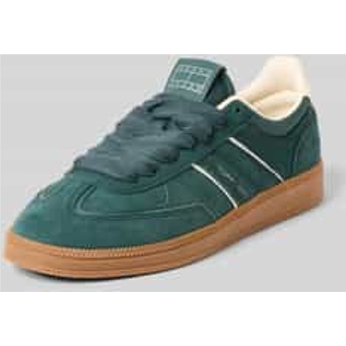 Low top sneakers van echt runder suède
