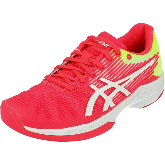 Asics Solution Speed FF Dames Tennischoenen Indoor Roze Trainers
