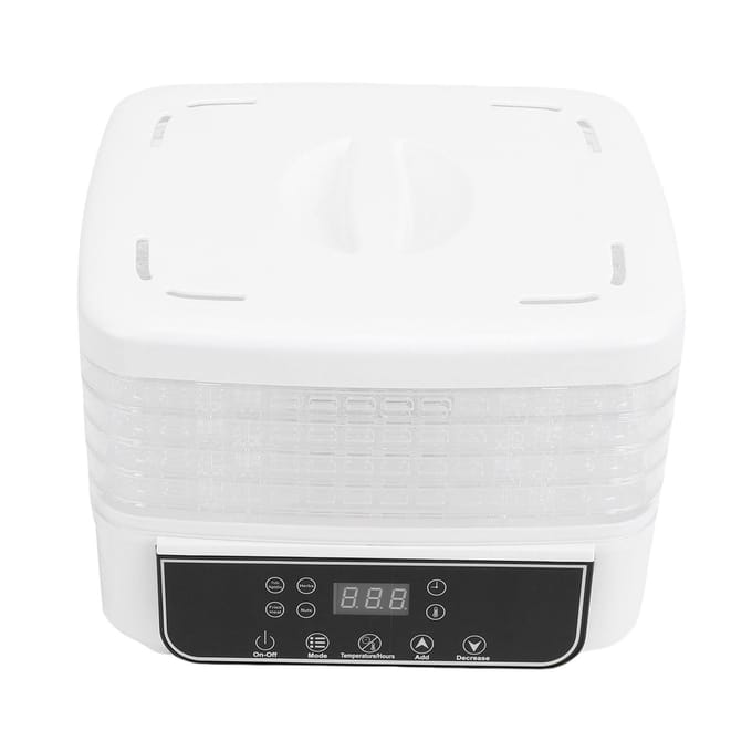 Voedselvriesdroger 5 Laags 160W Elektrische Dehydrator Machine met 1 72 Uur Digitale Timer en Temperatuurregeling voor Type 2 white