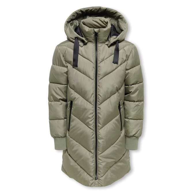 Kids Only Skylar Hooded Long Winterjas Meisjes - Maat 152