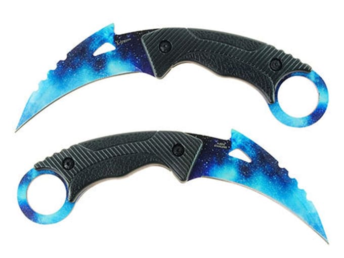 X-treme fixed karambit aqua blue