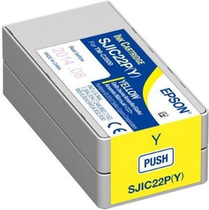 Original Ink Cartridge Epson SJIC22P Yellow