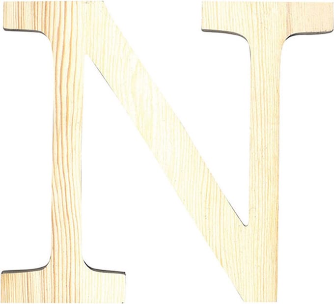 Artemio houten letter N 19 cm