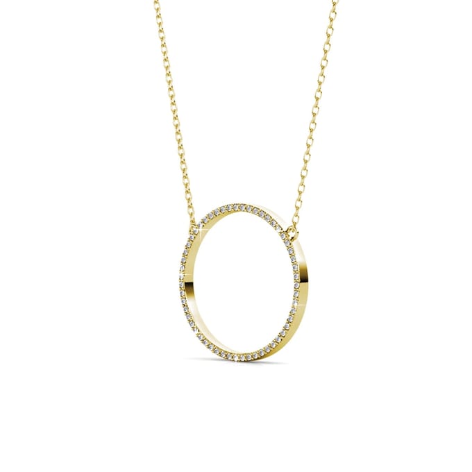 Olina hangers - Goud en kristal