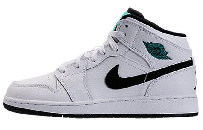 Jordan 1 Retro Mid GS Hyper Jade 554725-122 36