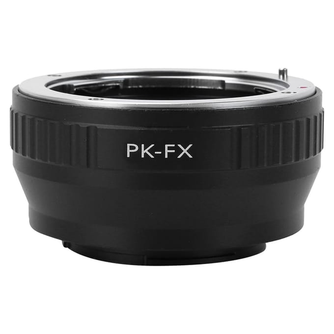 Metalen Objectiefvat Adapterring voor Pentax PK Lens naar voor Fujifilm FX X Pro1 X E1 Camera black