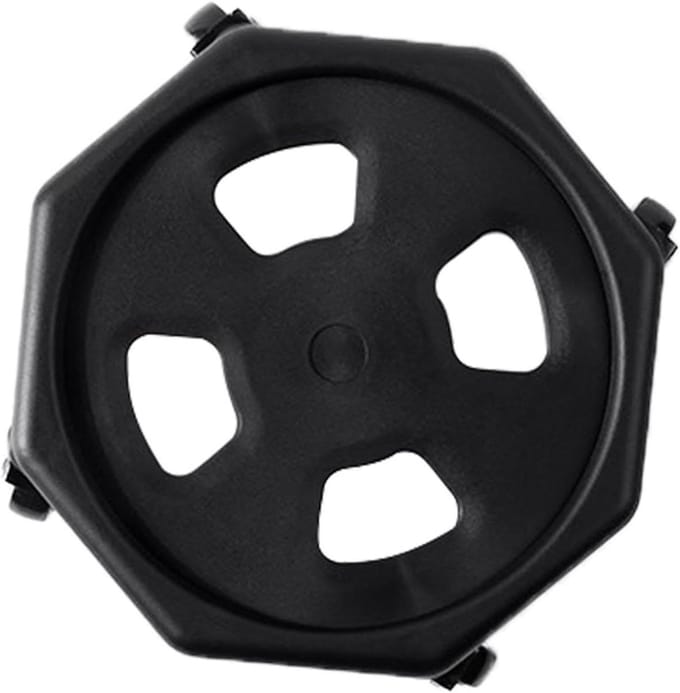 Buikspierroller - Core trainer - Kracht opbouwen - Ergonomische handgrepen - 30x30x11 cm - Zwart