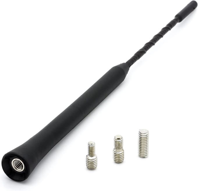 Dakantenne Auto - Korte Antenne - Radio Ontvangst - Glasvezel Constructie - 23cm Lengte - Zwart