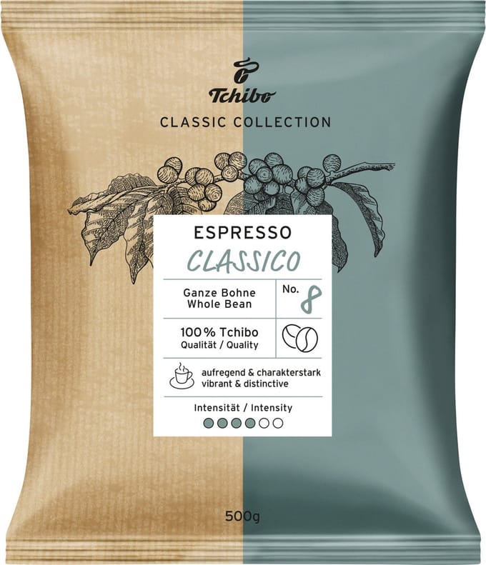 Tchibo koffiebonen espresso dark roast 4 x 500 gram
