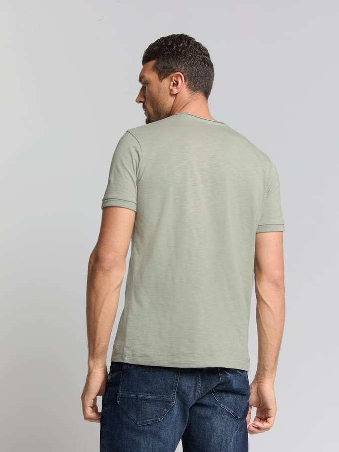 No Excess T-shirt crewneck slub smoke