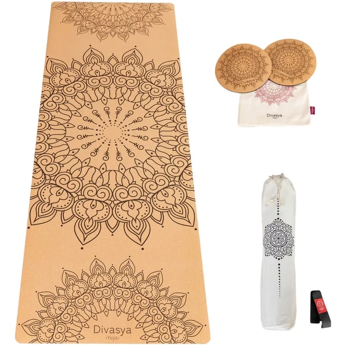 Kurkens yoga mat met set Divasya-Yoga 002