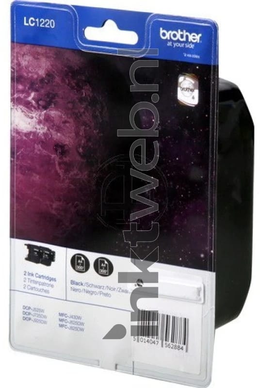 Brother LC-1220BK 2-Pack zwart (Origineel)