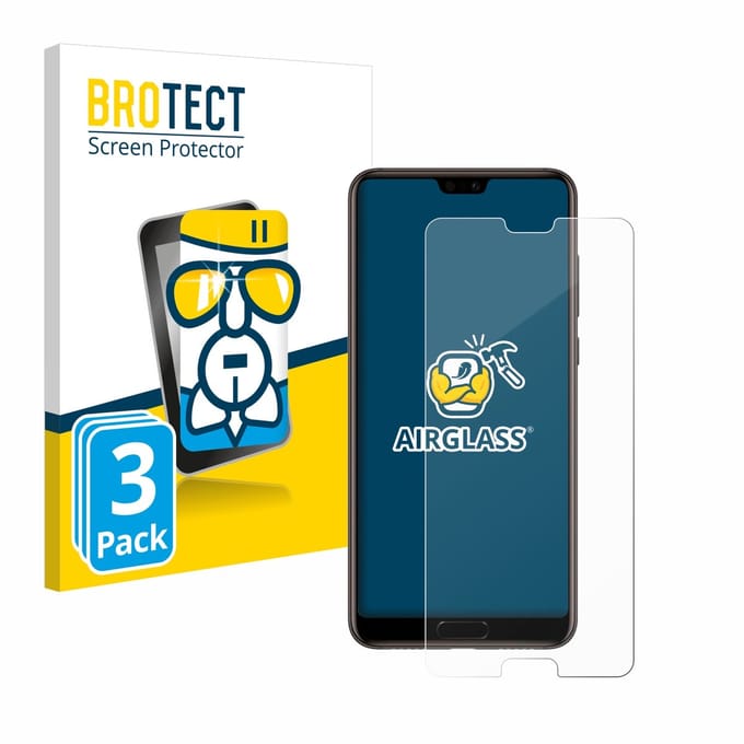 Screenprotector 3 Stuks voor Huawei P20 Beschermglas transparant