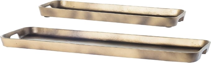 Dienblad Oxford goud - 2 stuks - 60 cm