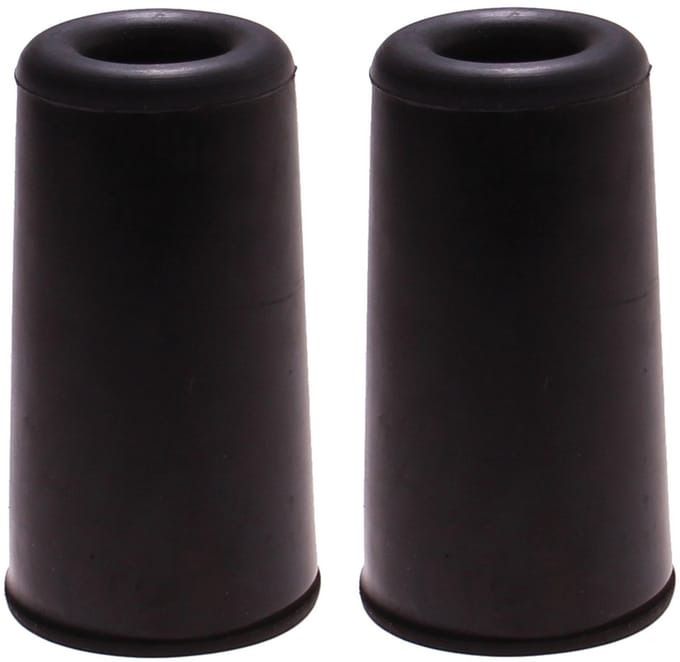 Benson Deurbuffers / deurstoppers rubbers - 2x - zwart - 75 x 40 mm - met schroefbevestiging