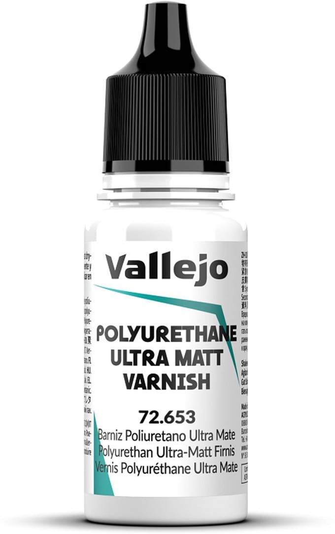 Vallejo Hobbyverf - 72653 Polyurethane Ultra Matte Varnish - Verf flesje - 18 ml