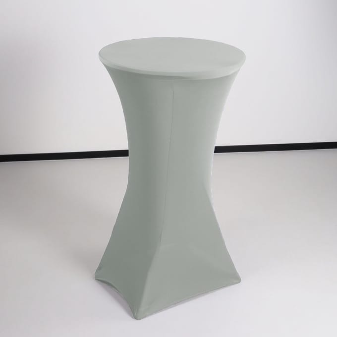 Stretch rok grijs statafel 60cm