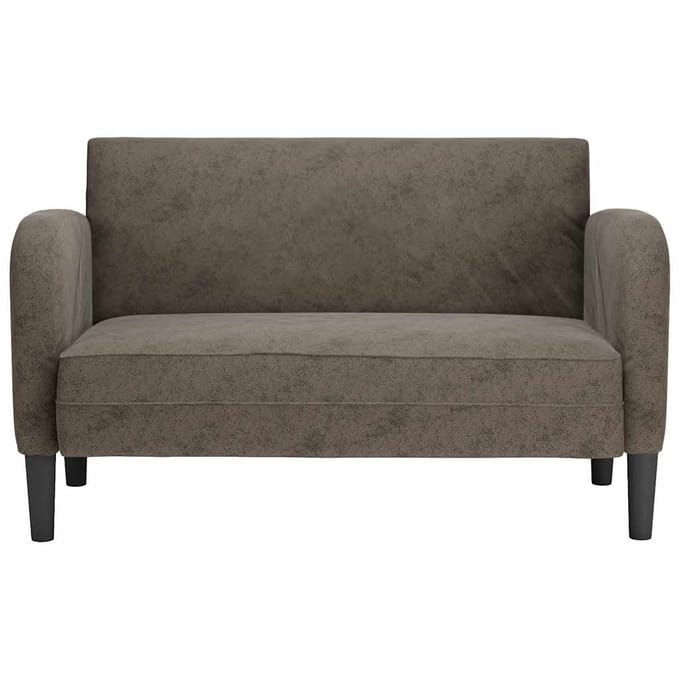 vidaXL - Loveseat - bank - 110 - cm - kunstleer - donkergrijs