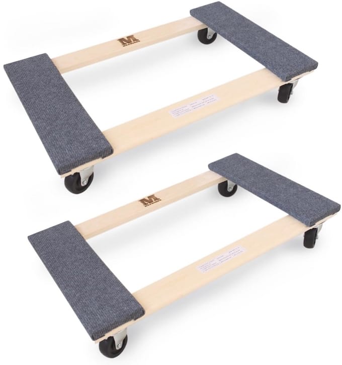 Verhuisplateau voor Zware Meubels - Set van 2 Stevige Dolly's