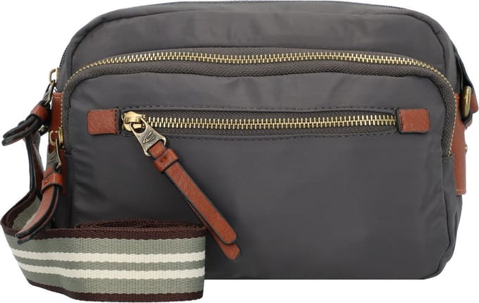 camel active Schoudertas Bari Cross Bag Dark Grey Grijs