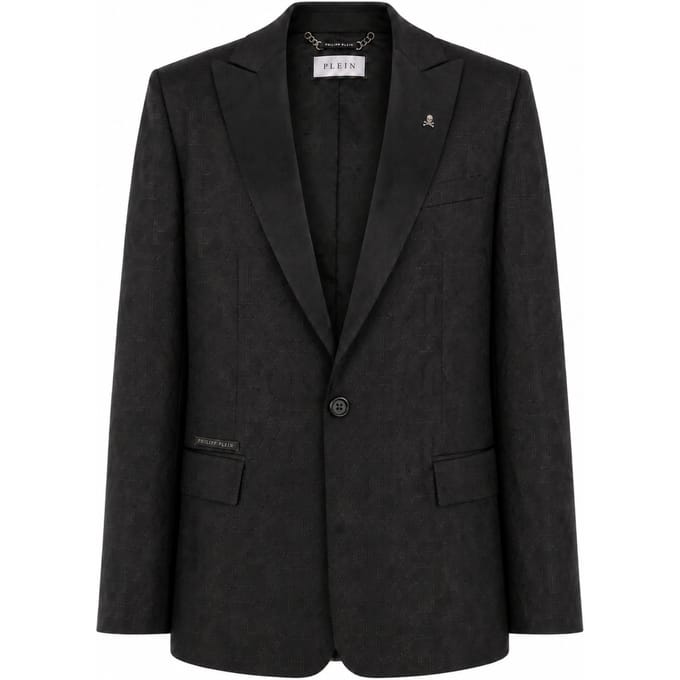 Jacquard Blazer Regular Fit Monogram