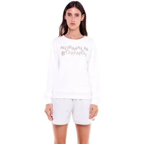 Sweaters Leone 1947 Woman Crewneck Gold Silver