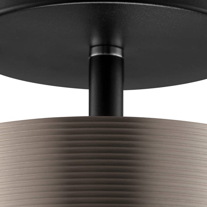 Brilliant LED uplighter Axion, zwart/bruin, Ø 15 cm, Memory, CCT